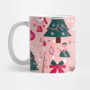 Christmas pink pattern Mug